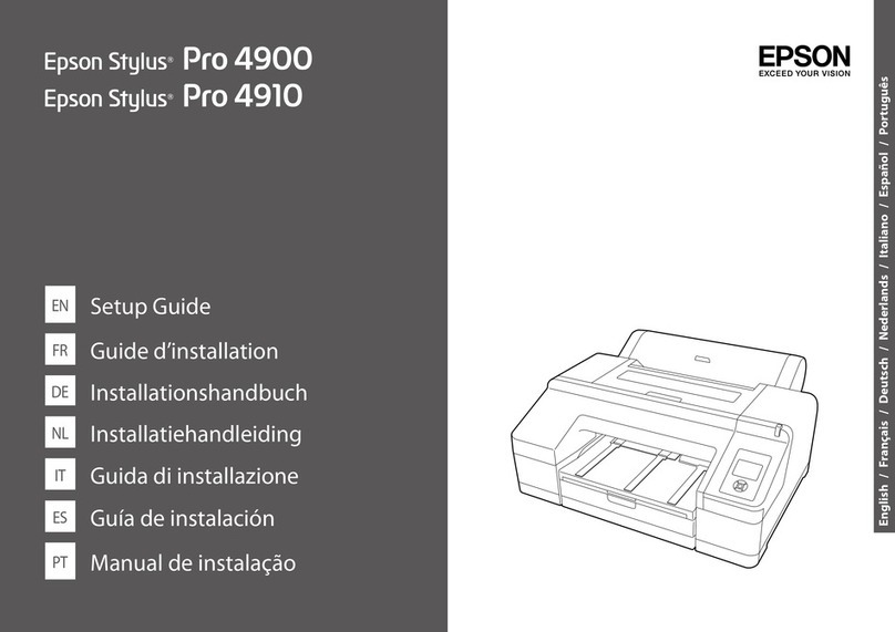 Epson Stylus Pro 4900 User manual