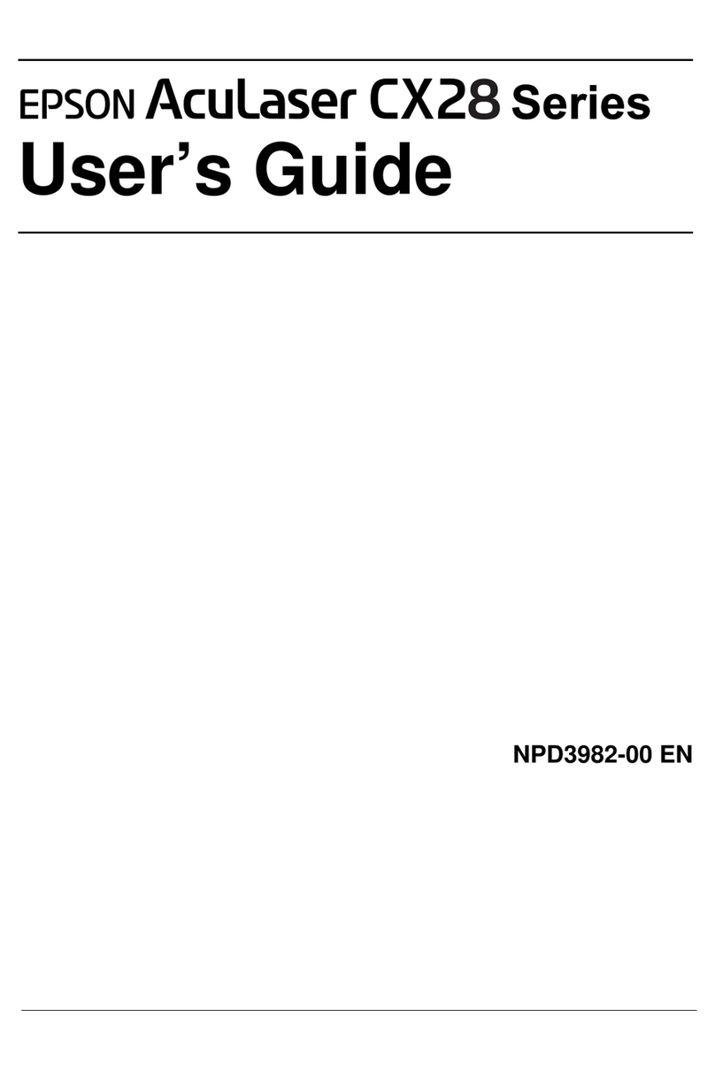Epson Aculaser CX28DN Series User manual