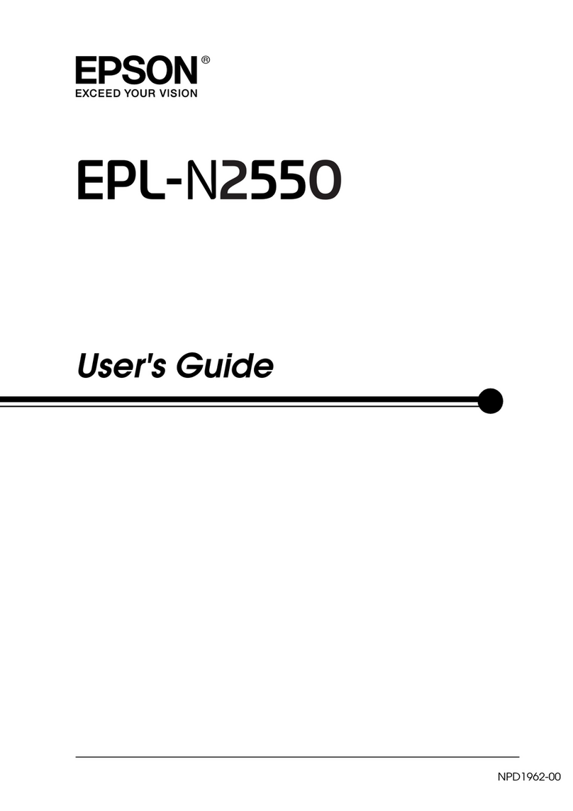 Epson EPL-N2550 User manual
