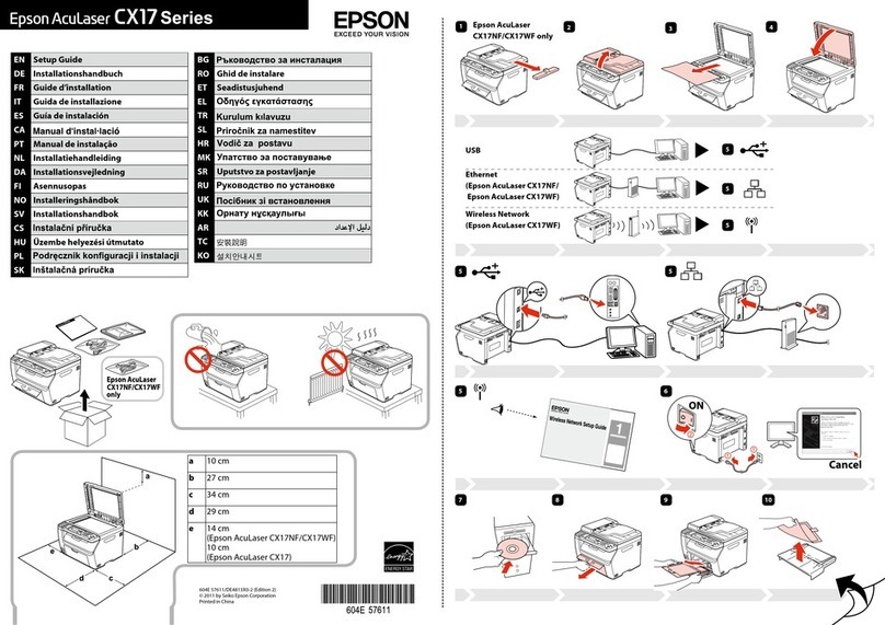 Epson AcuLaser CX17 Series User manual