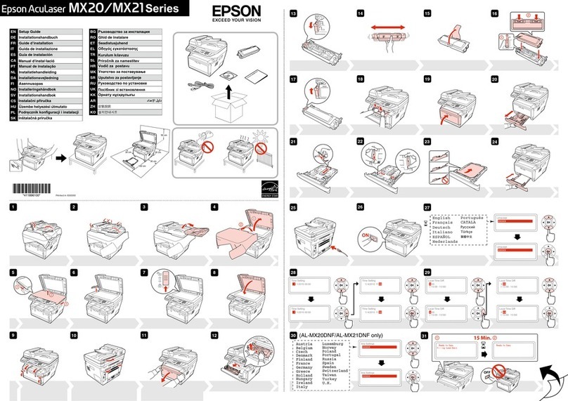 Epson AcuLaser MX20DN series User manual