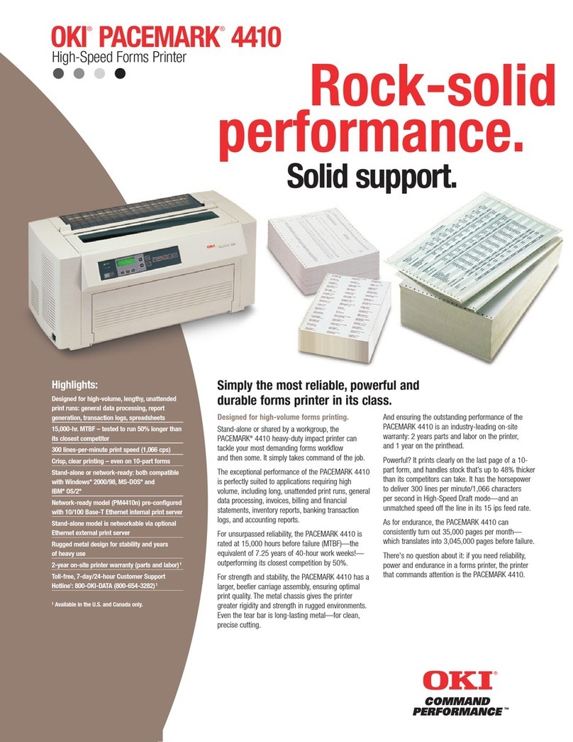 Oki Pacemark PM4410 User manual