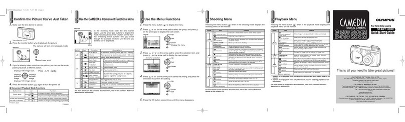 Olympus CAMEDIA C-200 Zoom quick start guide