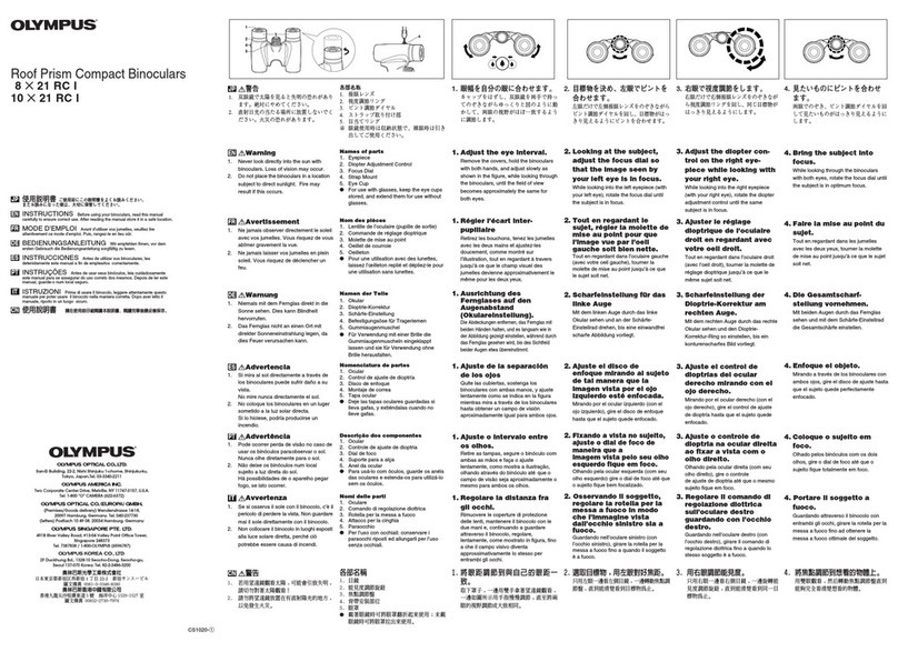 Olympus Outback 10x21 RC I User manual