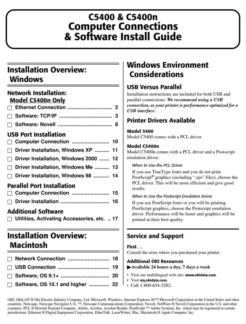 Oki C5400 Series User manual