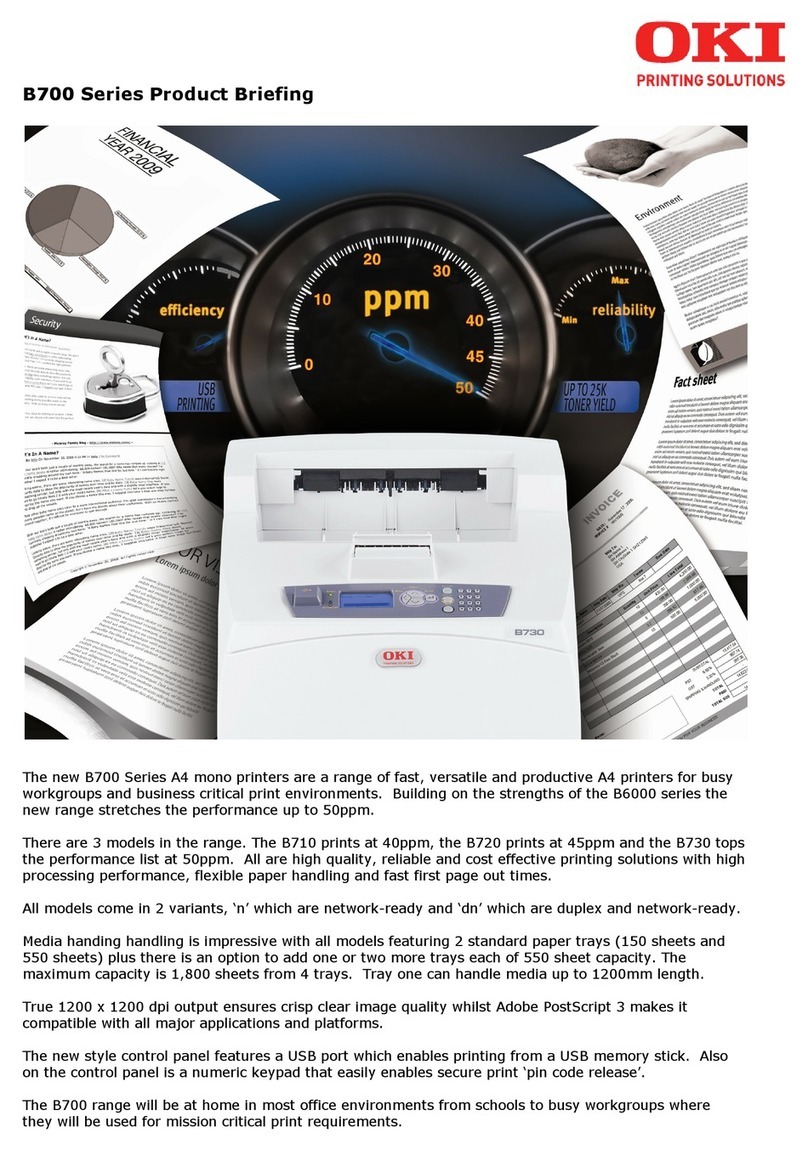 Oki B720dn User manual