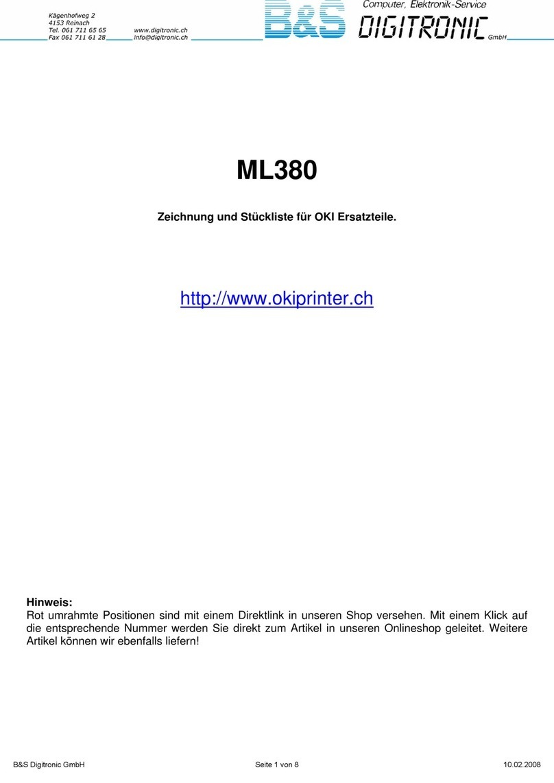 Oki ML380 Quick start guide