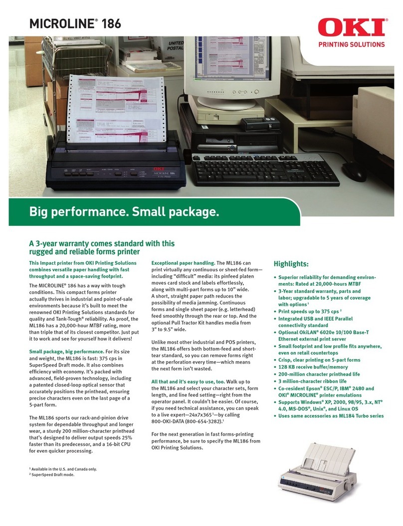 Oki ML 186 User manual