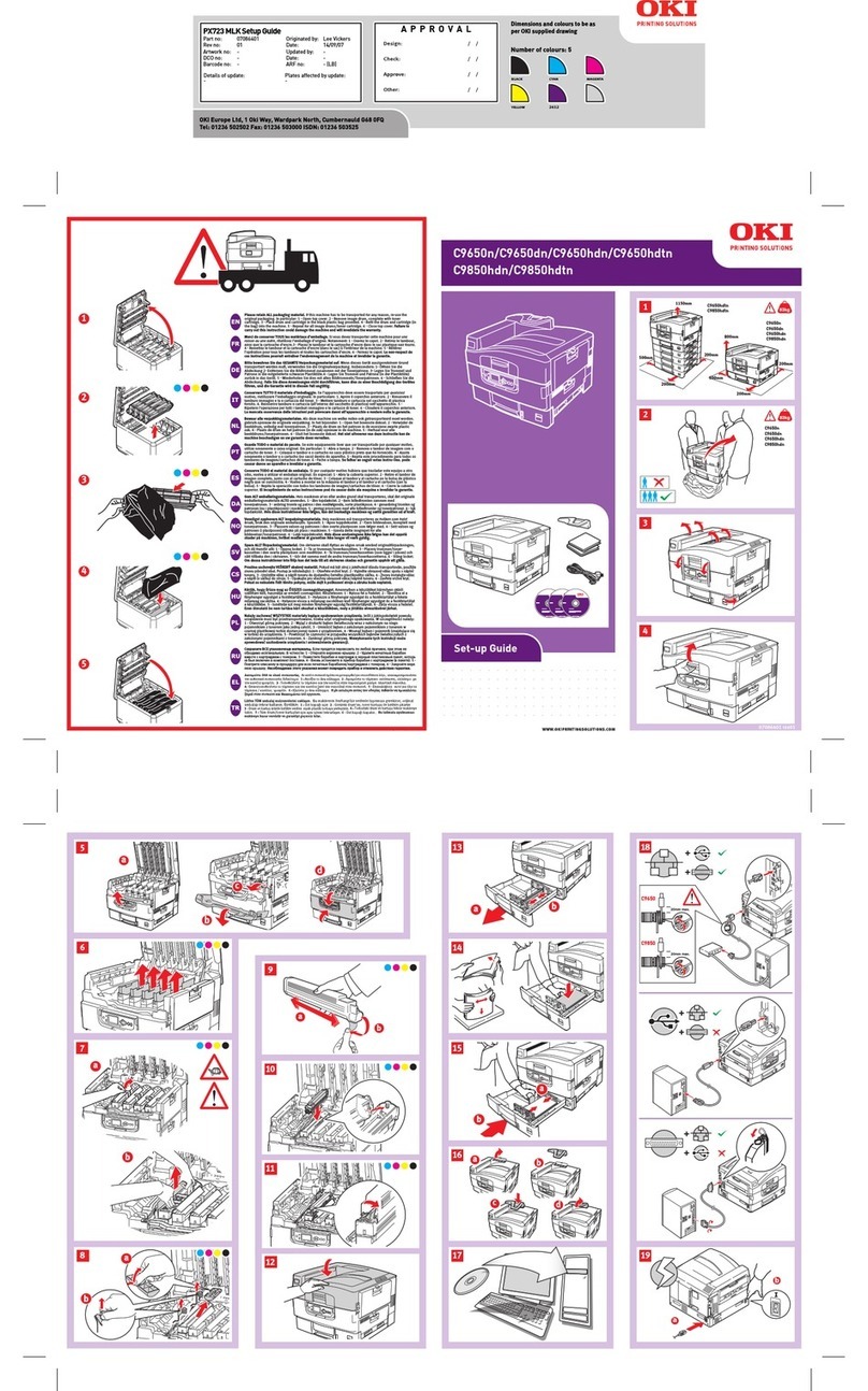 Oki C 9650dn User manual
