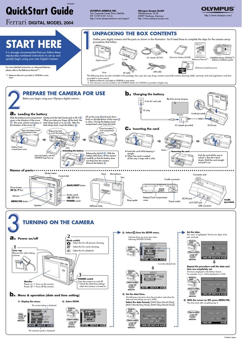 Olympus Ferrari digital model 2004 User manual