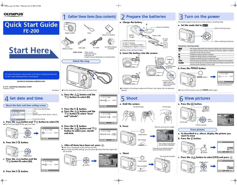 Olympus FE-200 User manual Olympus FE-200 User manual