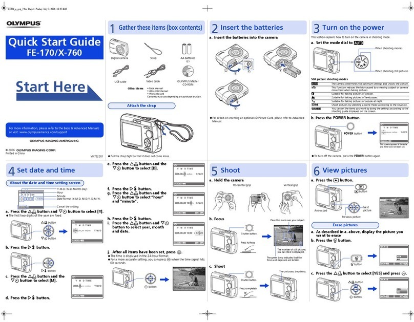 Olympus X-760 quick start guide
