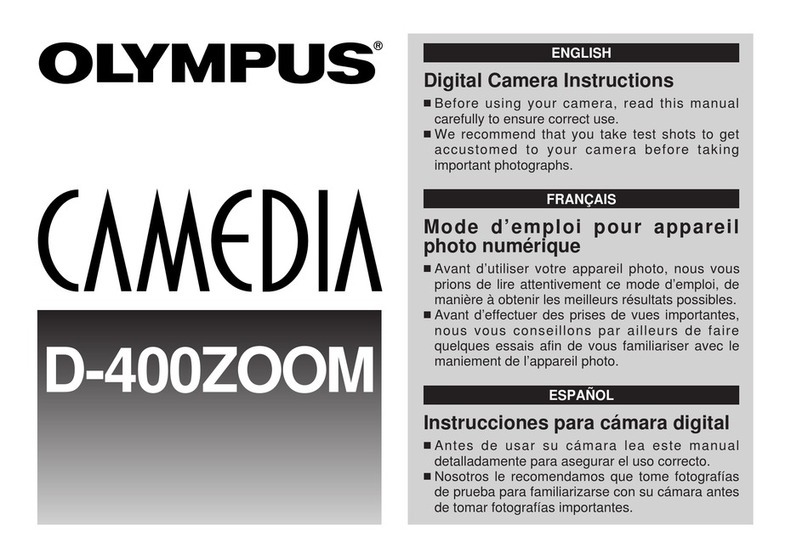 Olympus CAMEDIA D-400 Zoom instruction manual