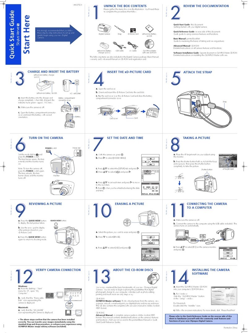 Olympus STYLUS VERVE S User manual