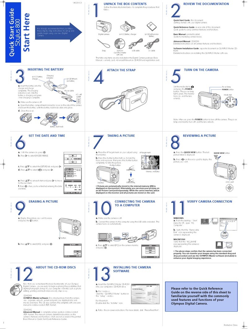 Olympus Stylus 800 User manual