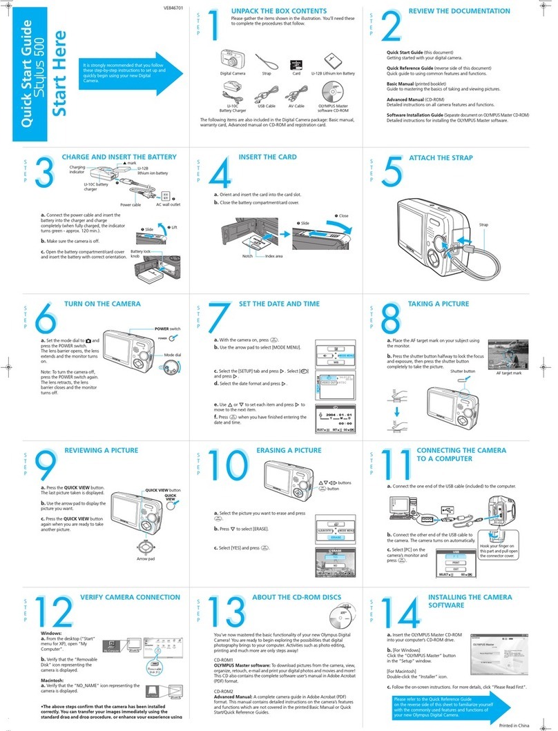 Olympus Stylus 500 User manual