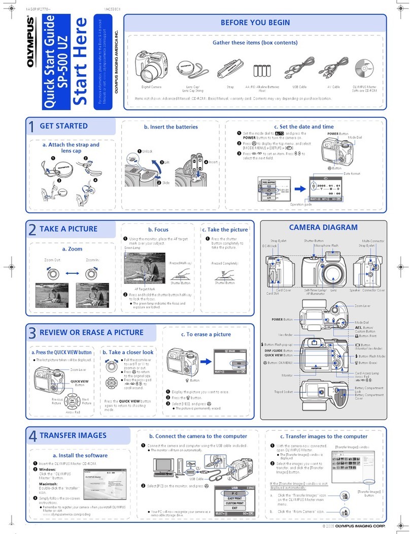 Olympus SP-500 User manual