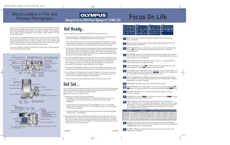 Olympus Camedia C-2500L Brochure & specs