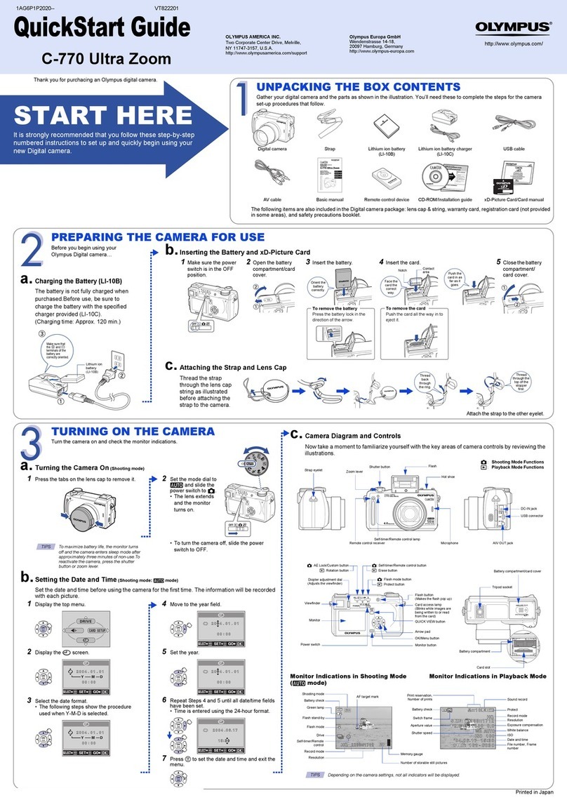 Olympus CAMEDIA C-770 Ultra Zoom User manual