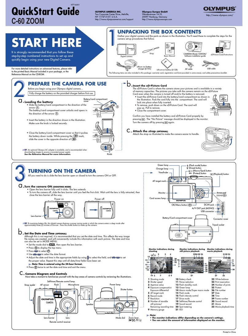 Olympus CAMEDIA C-60 Zoom User manual