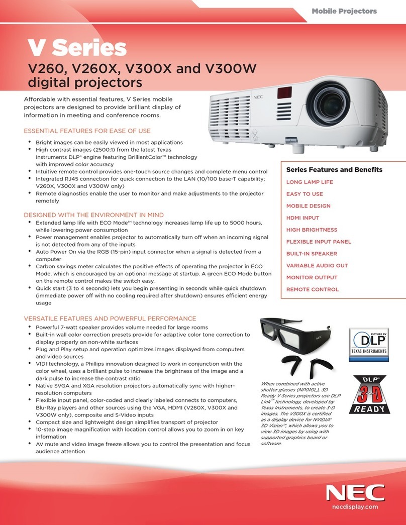 NEC NP-V260 User manual