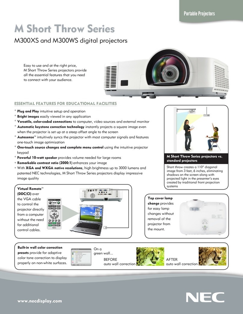 NEC NP-M300WS User manual