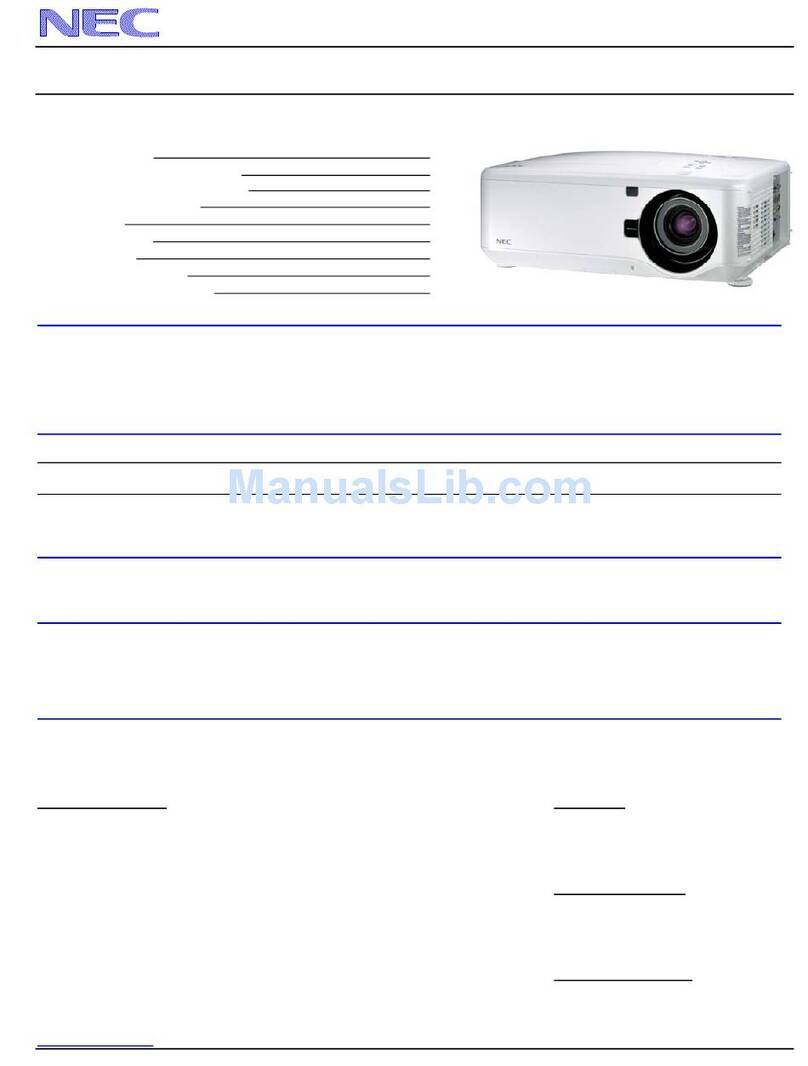 NEC NP4100 Series User manual