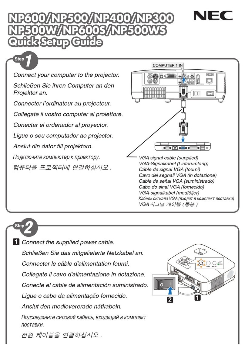 NEC NP300 Series User manual