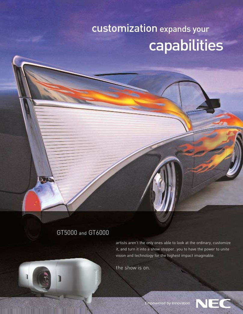 NEC GT5000 Series User manual