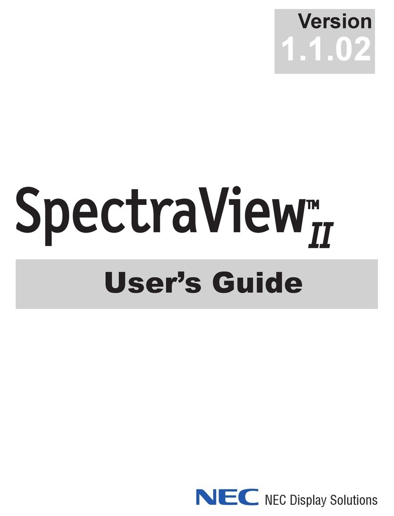 NEC SpectraView 2190 User manual