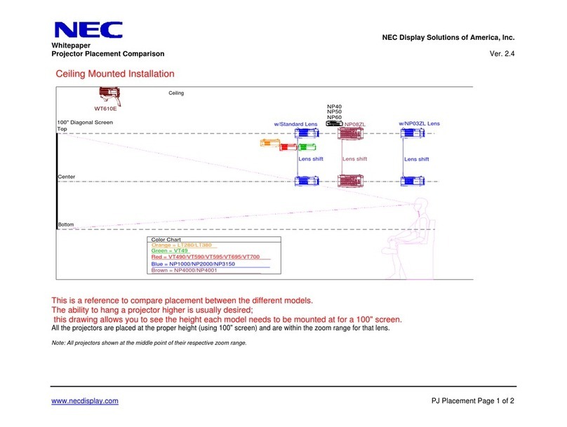 NEC VT695 Operating instructions