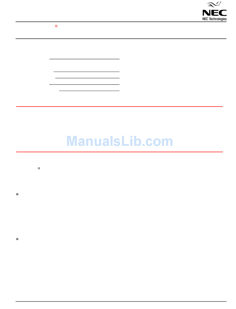 NEC MultiSync LT 80 Installation and user guide