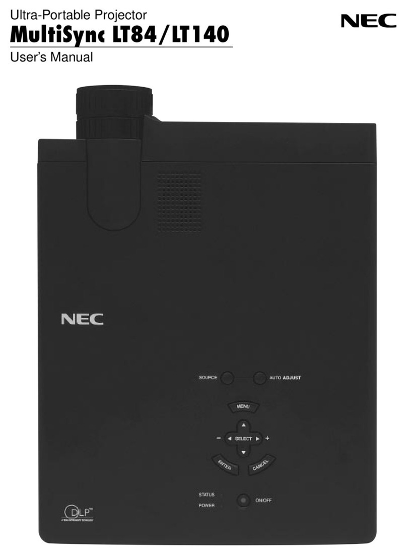 NEC MultiSync LT140 User manual