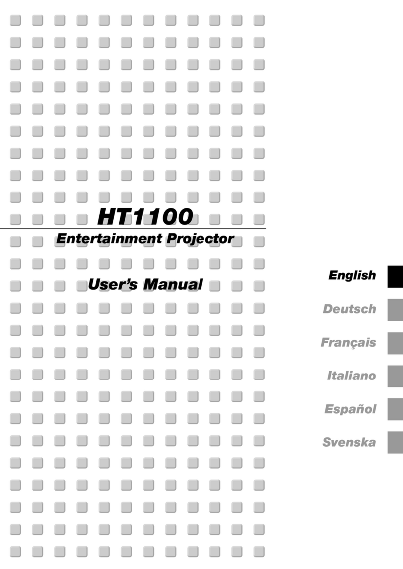 NEC Showcase Series HT1100 User manual