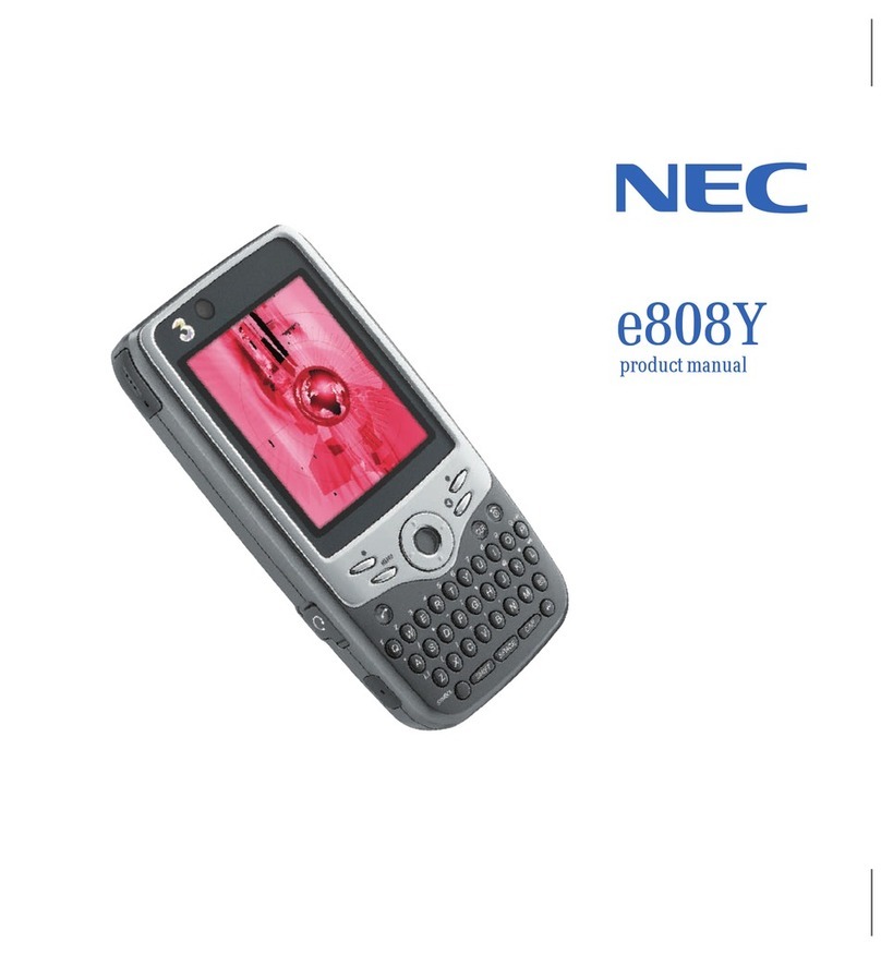 NEC e808y User manual