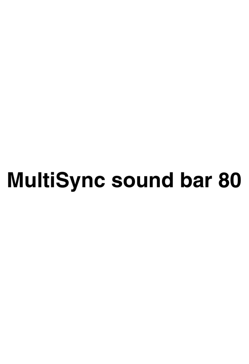 NEC Soundbar 80 User manual