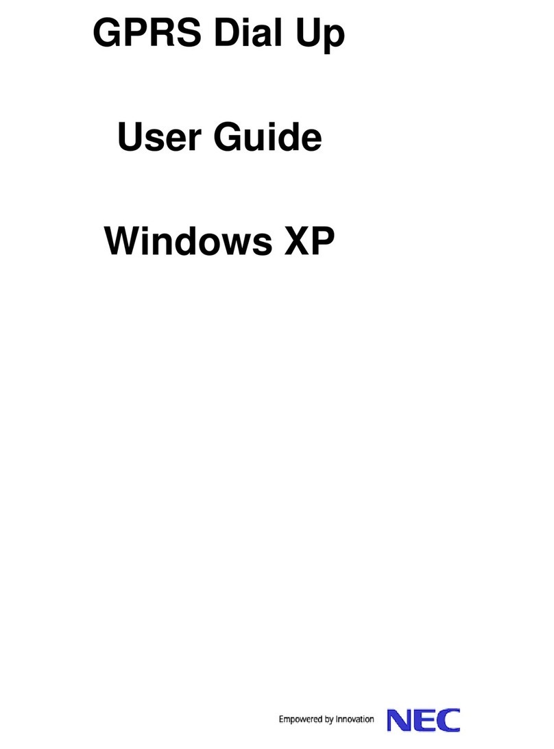 NEC GPRS User manual