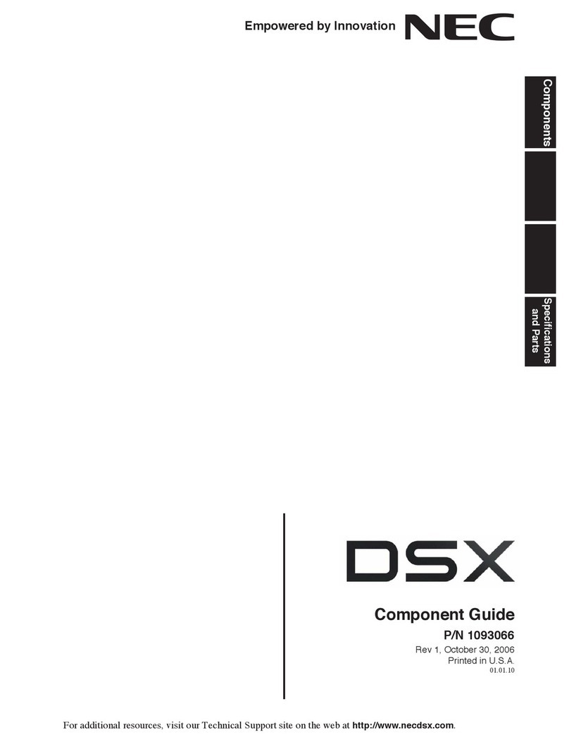 NEC DSX-34 Component Guide