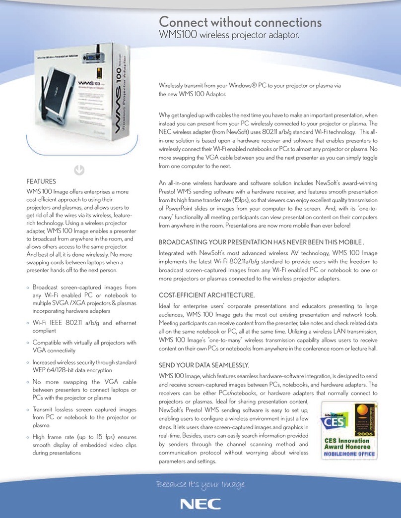 NEC LT30 - XGA DLP Projector User manual NEC LT30 - XGA DLP Projector User manual