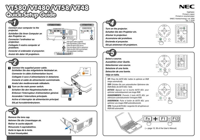 NEC VT48 Series User manual