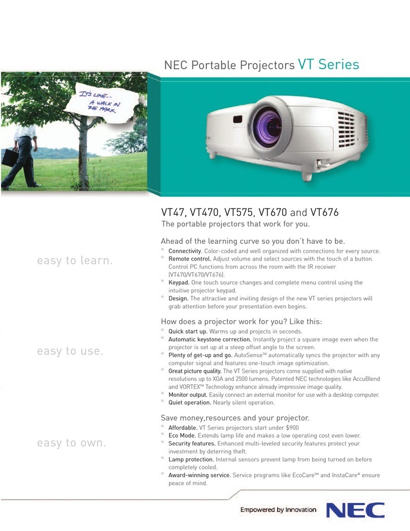 NEC VT47 Series User manual