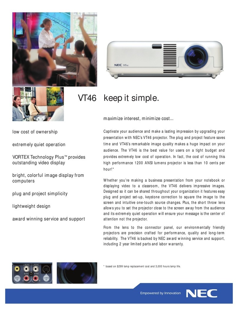 NEC VT46 User manual