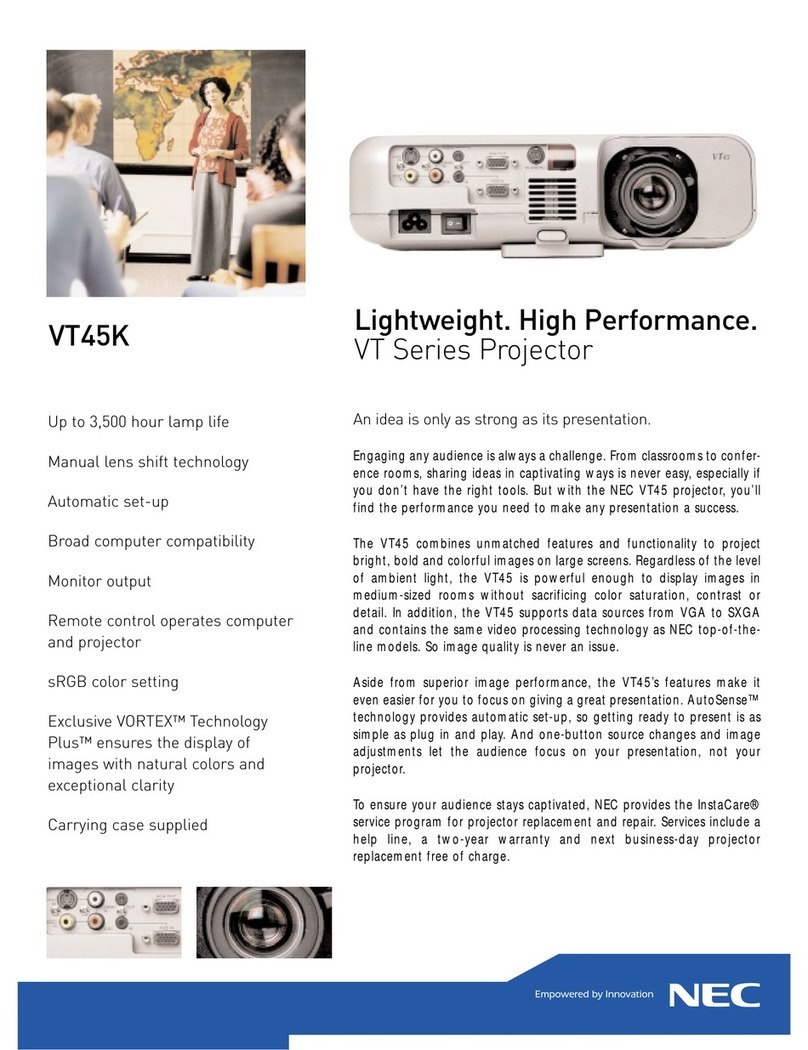 NEC VT45 User manual