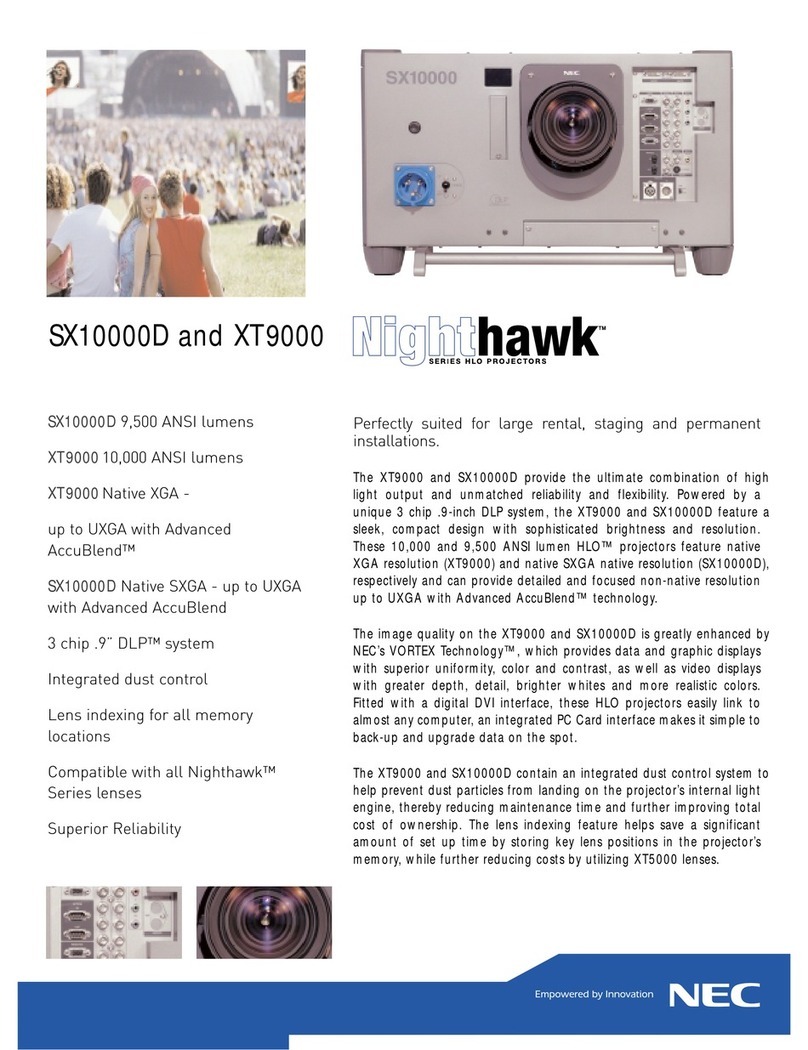 NEC Nighthawk SX10000D User manual