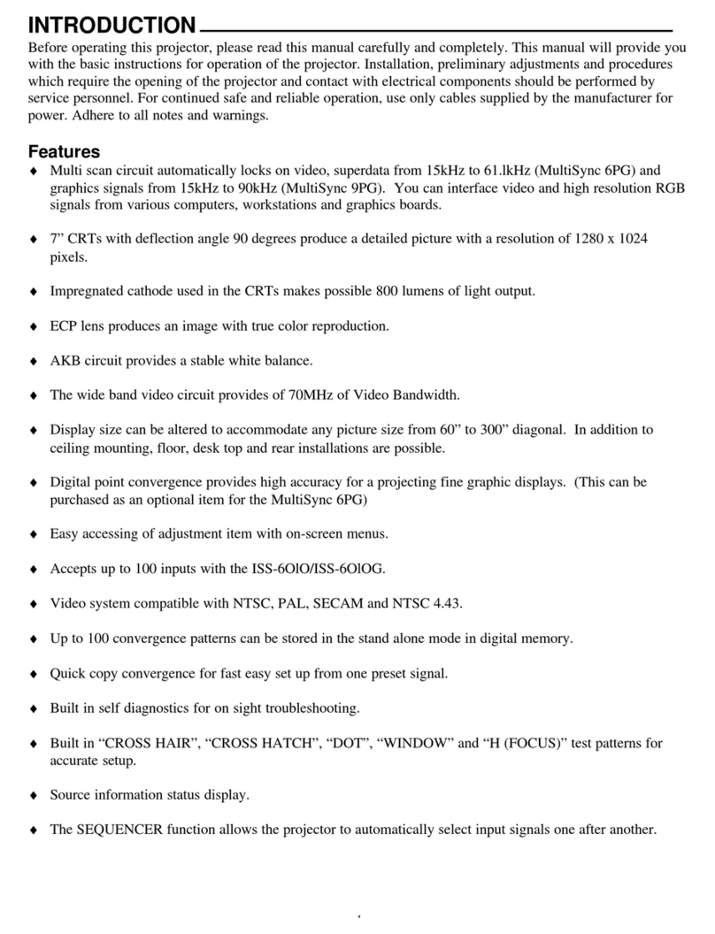 NEC PG-6000 User manual