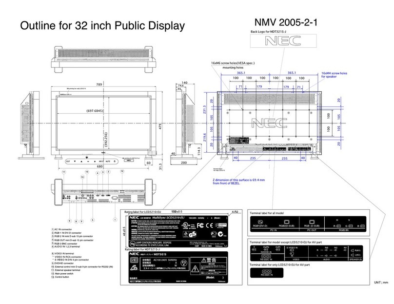 NEC MultiSync LCD3210  LCD3210 LCD3210 User guide