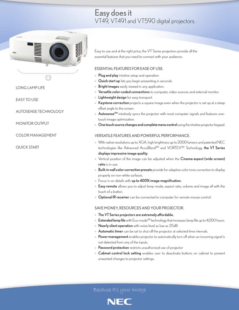 NEC VT49 Series User manual