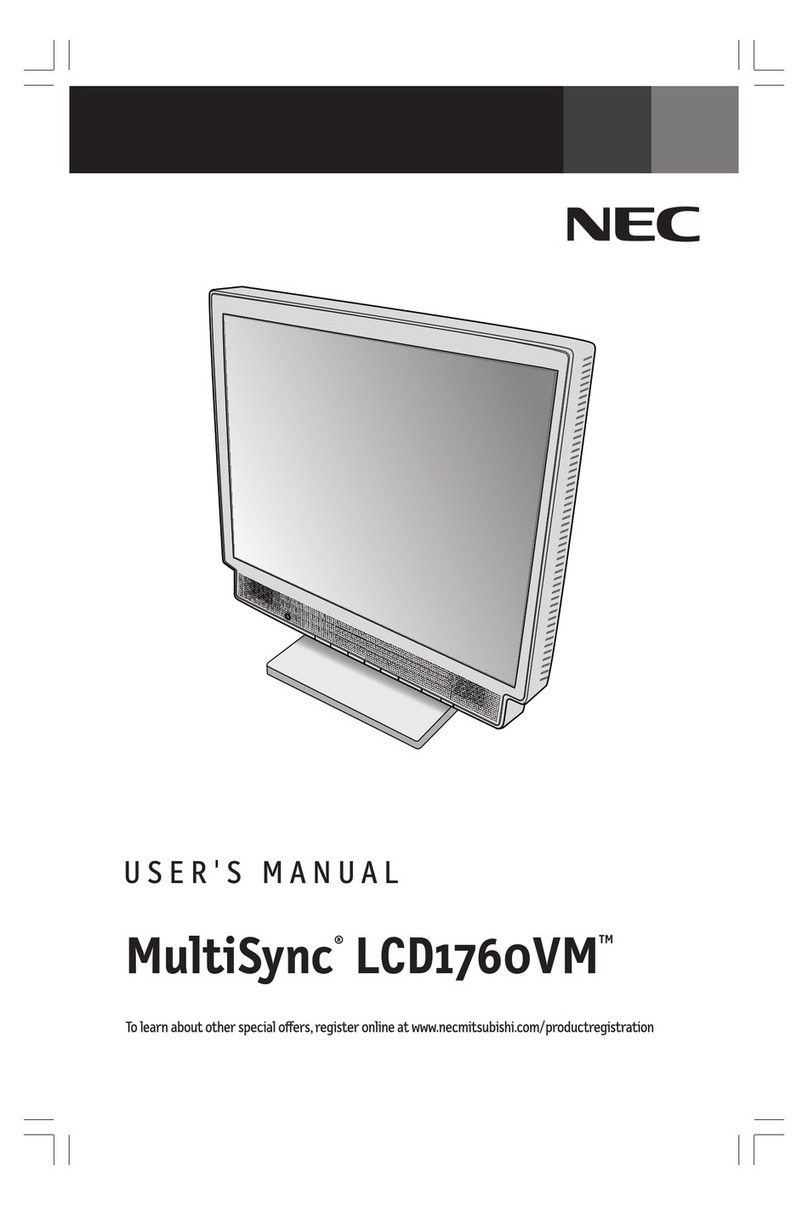 NEC LCD1760VM - MultiSync - 17" LCD Monitor User manual