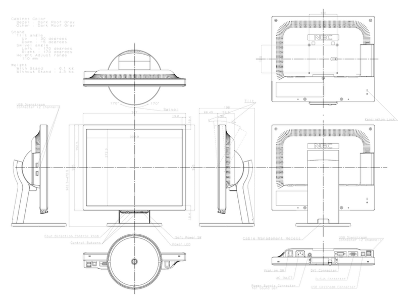 NEC MultiSync LCD1770GX User manual
