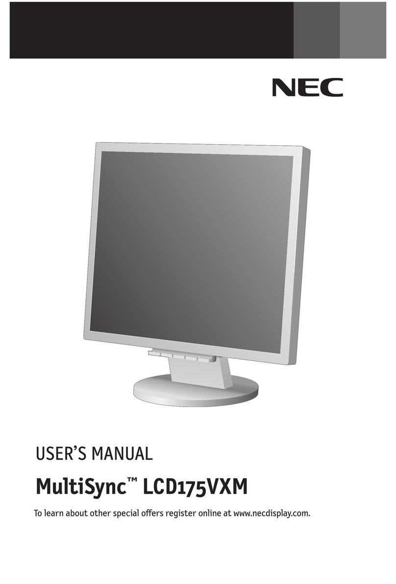NEC LCD175VXM - MultiSync - 17" LCD Monitor User manual